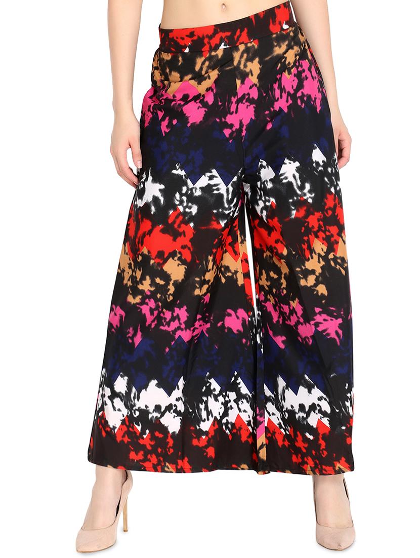 set of 2 floral flared palazzo - 16489340 - Standard Image - 3