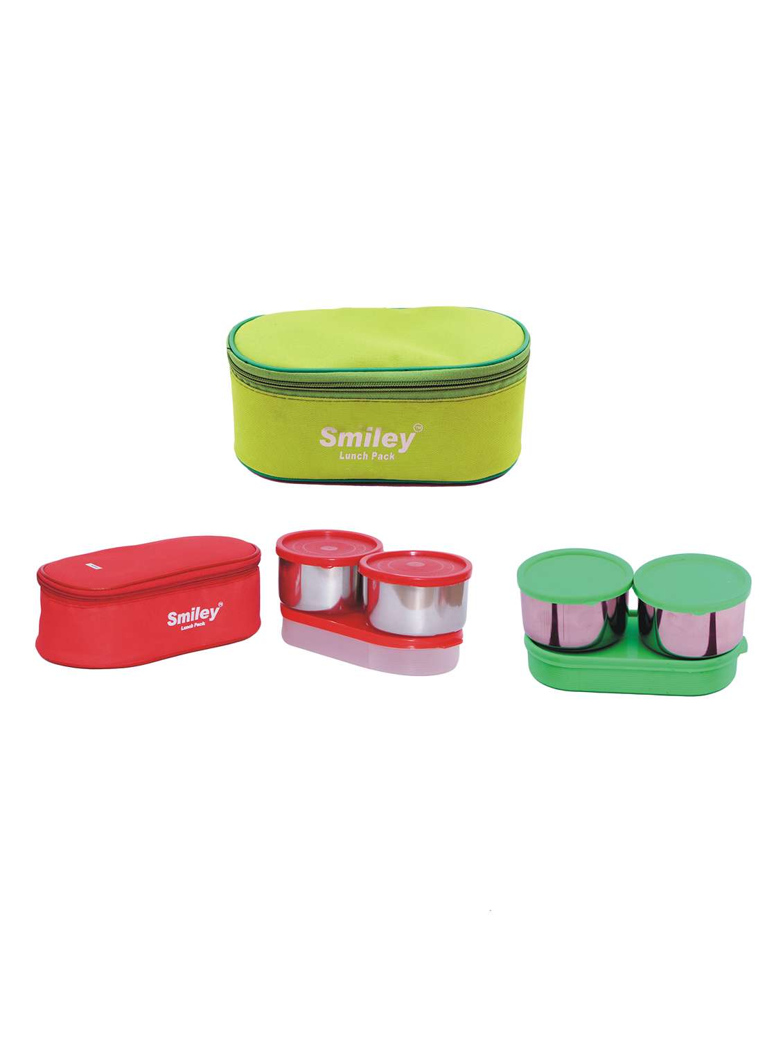  combo of red & green lunch box