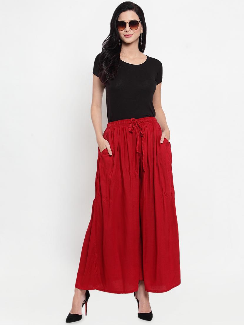 solid flared palazzo - 16493466 - Standard Image - 3
