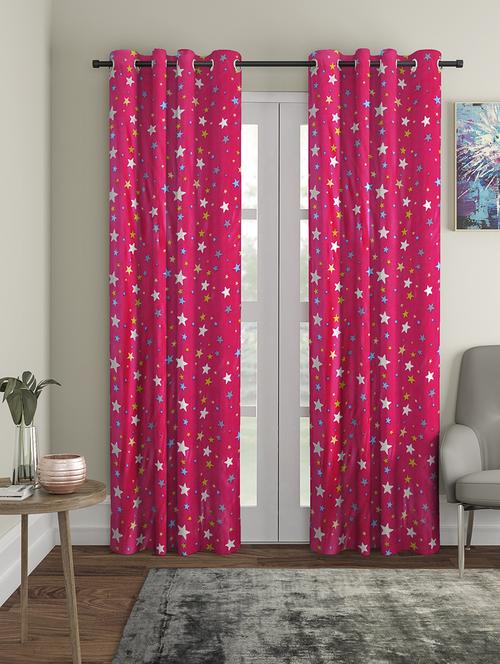 glow in dark room door curtain set of 2 - 16494929 - Standard Image - 0