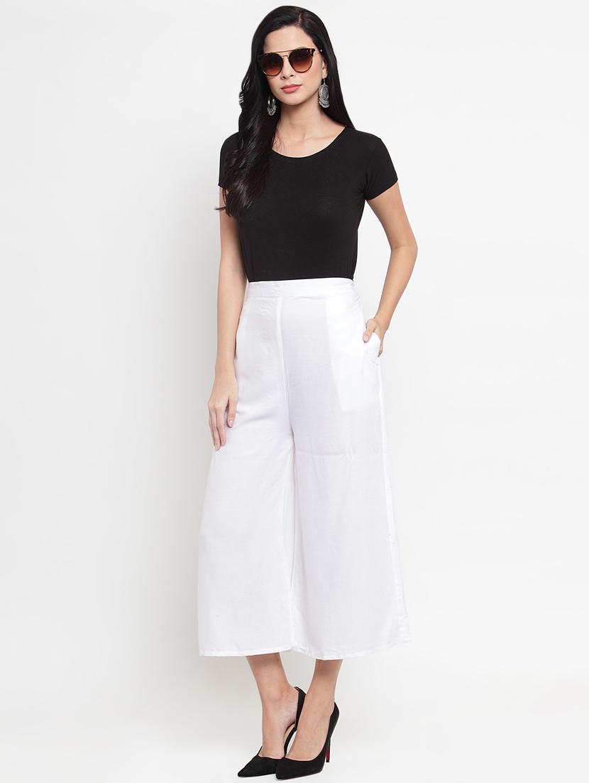 high rise solid palazzo - 16495026 - Standard Image - 3