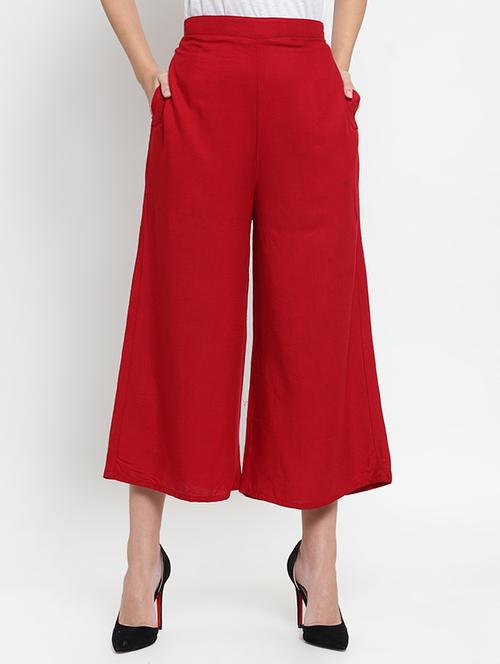 high rise solid culotte - 16495028 - Standard Image - 0