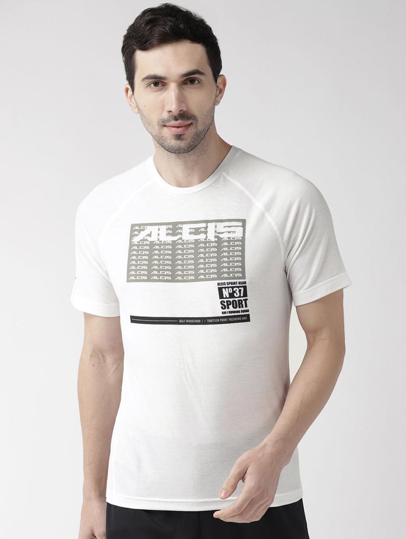 white printed t-shirt