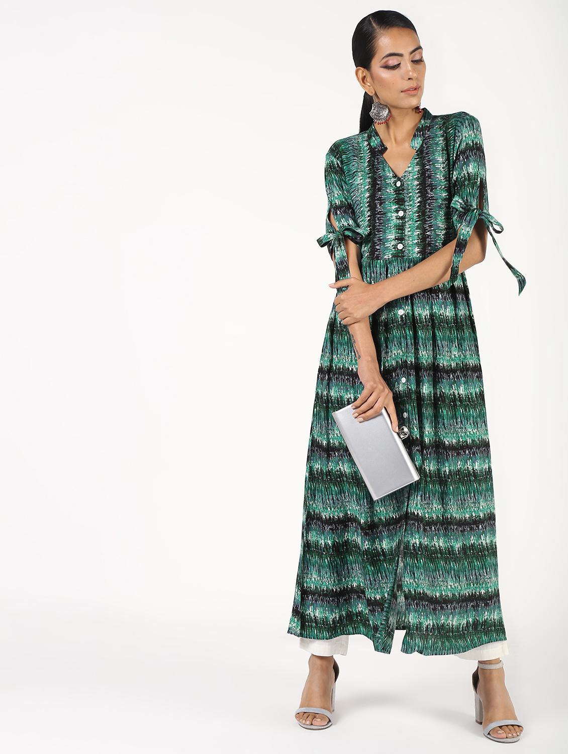 abstract a-line kurta - 16495799 -  Zoom Image - 0