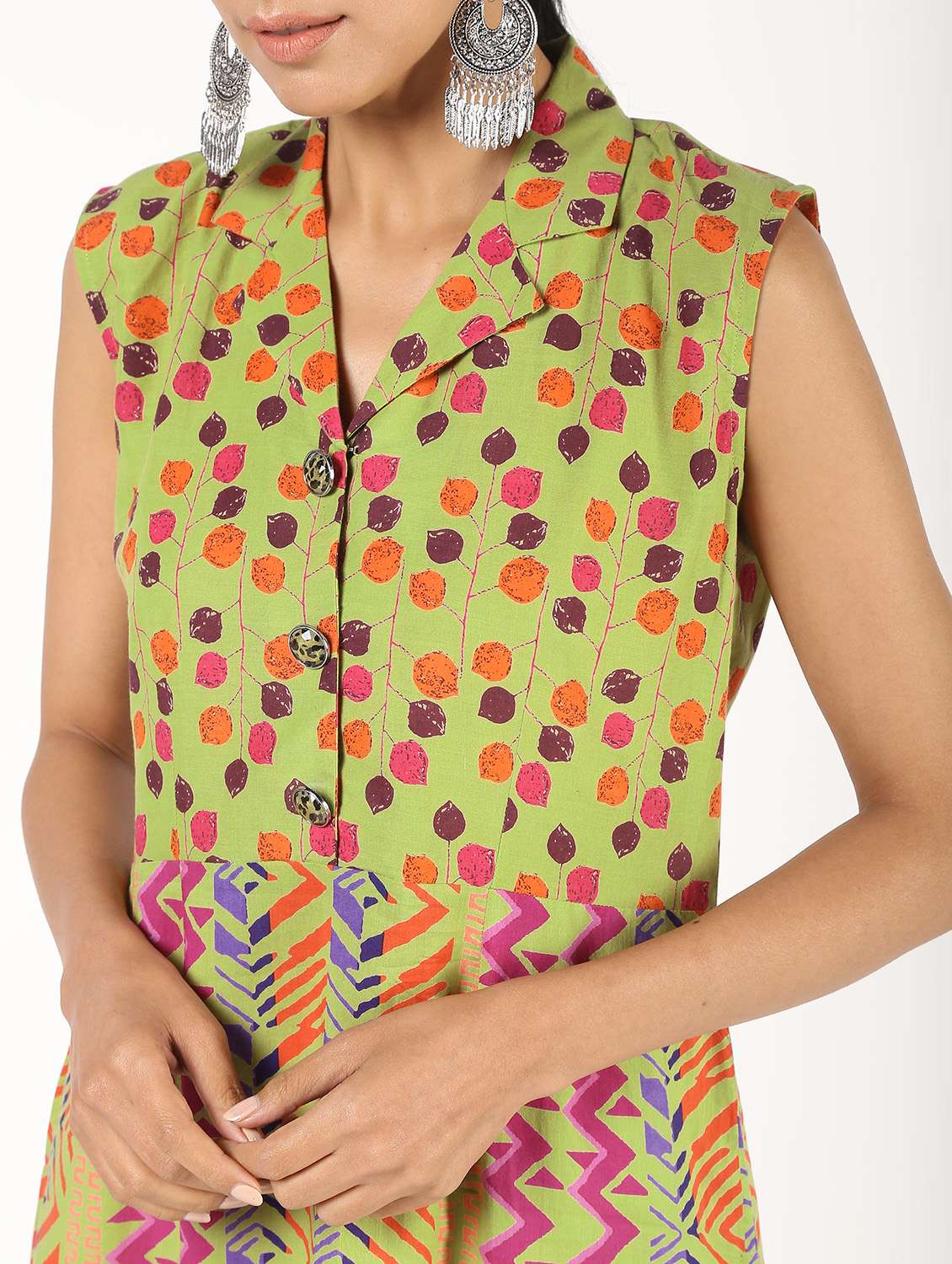 printed straight kurta - 16495805 -  Standard Image - 3