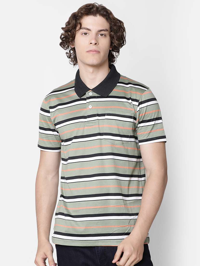 green striped pocket t-shirt - 16497900 - Zoom Image - 0