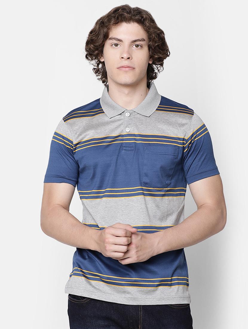 blue striped pocket t-shirt - 16497917 - Zoom Image - 0