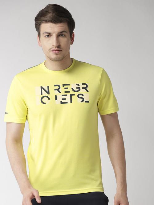 yellow printed t-shirt - 16499559 - Standard Image - 0