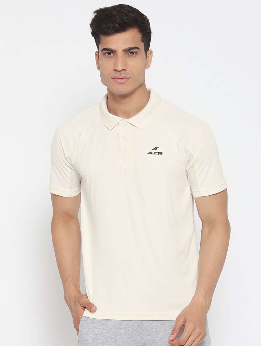 beige solid t-shirt
