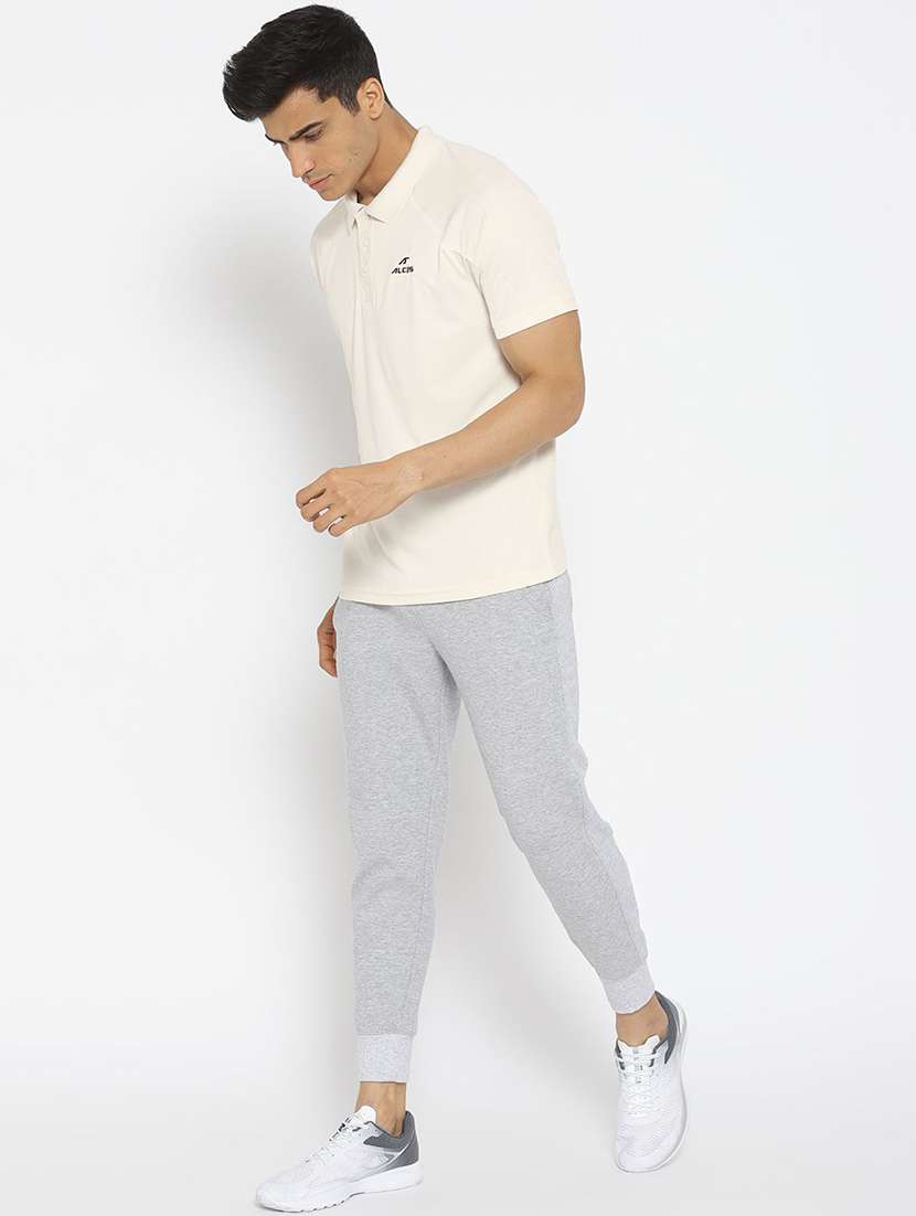 beige solid t-shirt - 16499642 -  Standard Image - 3