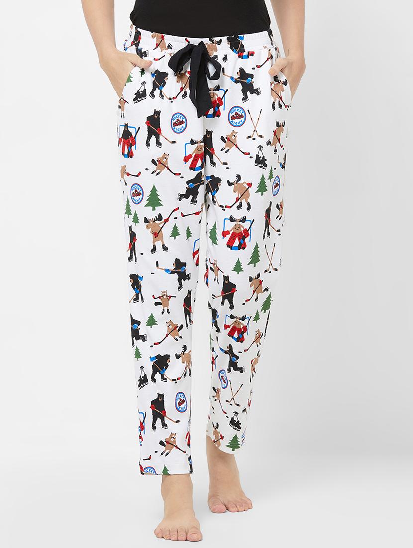drawstring waist quirky pajama - 16501032 - Zoom Image - 0