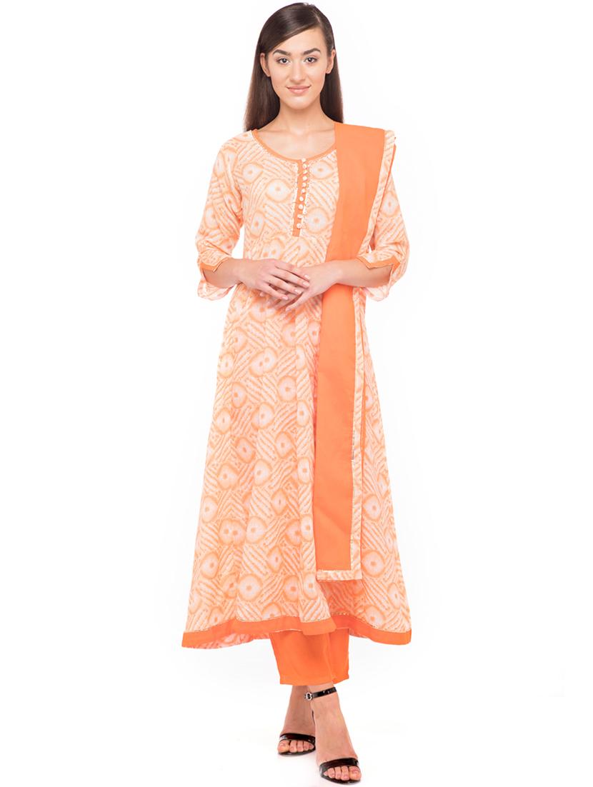 printed kurta palazzo set - 16501048 - Zoom Image - 0