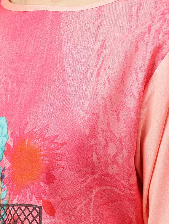 digital printed straight kurta - 16501151 - Standard Image - 3