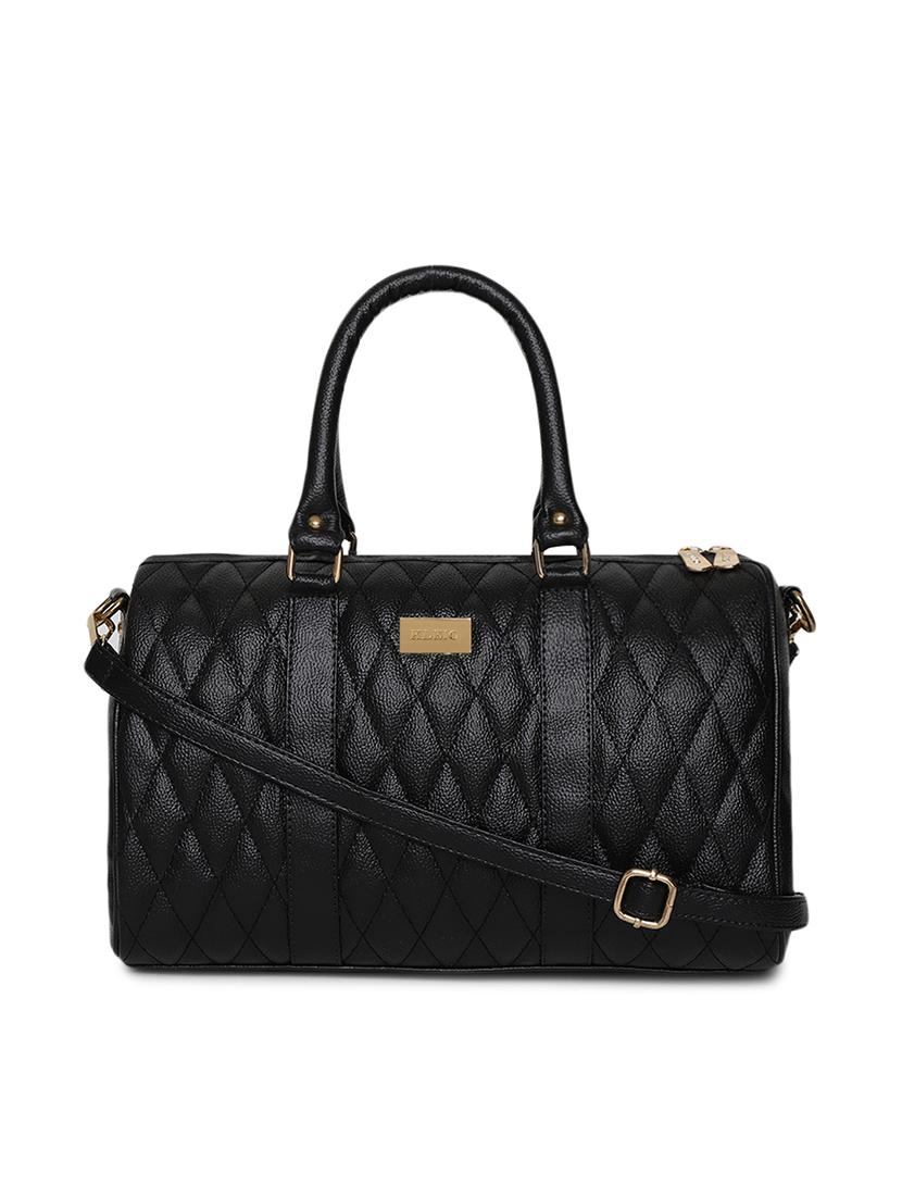 black leatherette (pu) handbag - 16502364 -  Zoom Image - 0
