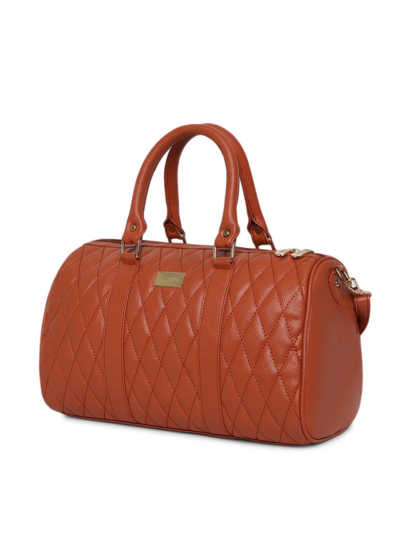 tan leatherette (pu) handbag - 16502369 - Standard Image - 3