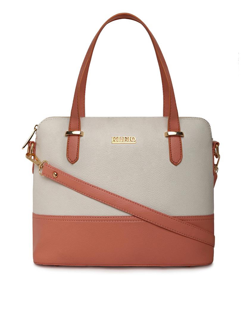beige leatherette (pu) handbag - 16502372 - Zoom Image - 0