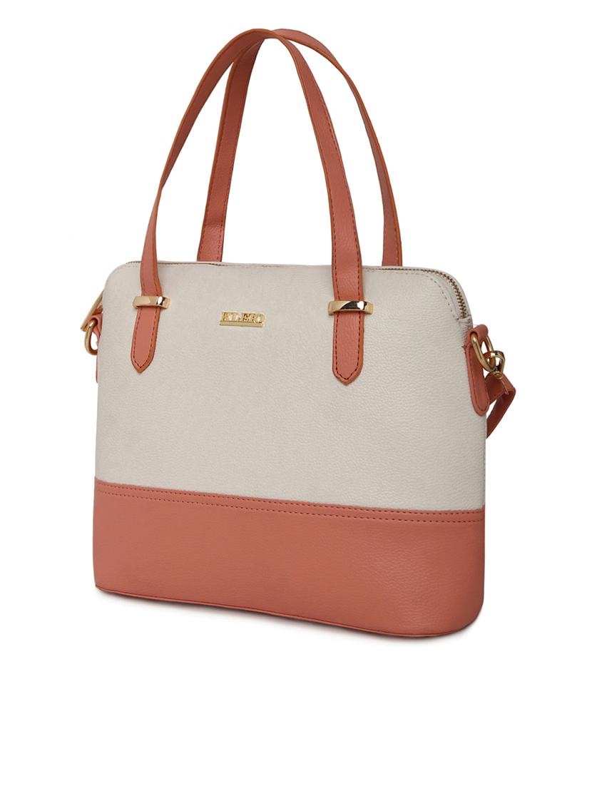 beige leatherette (pu) handbag - 16502372 - Standard Image - 3
