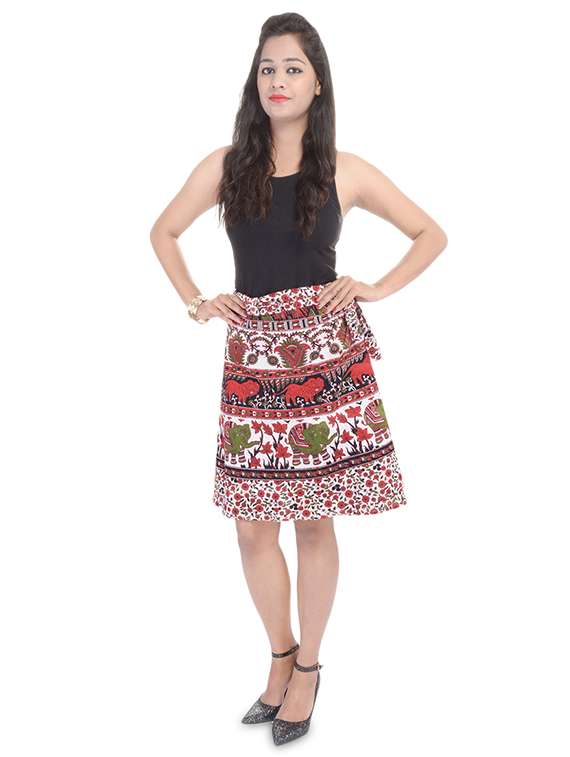 Printed Wrap Skirt - 16503102 -  Standard Image - 3