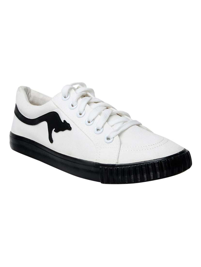 f3 white canvas lace up sneakers