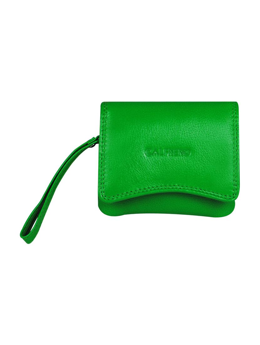 Minimalist leather wallet/card holder | Alpine Green