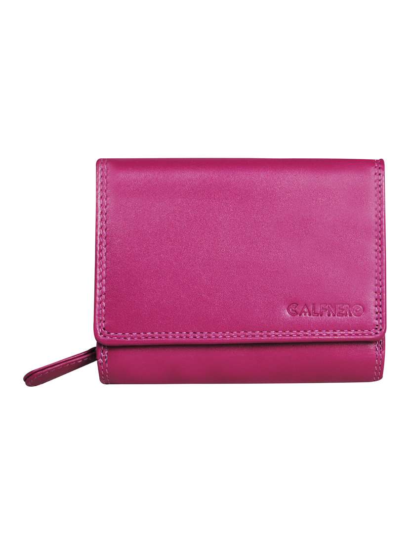 pink leather wallet