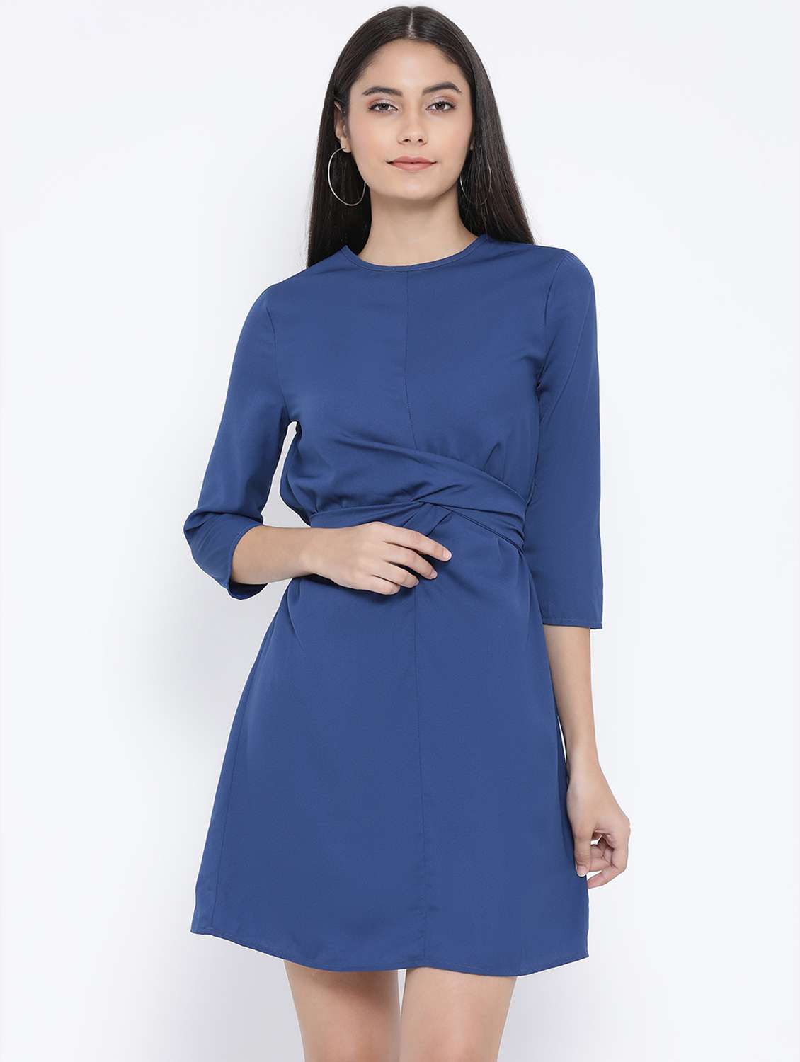 tie knot back a-line dress - 16506778 - Zoom Image - 0