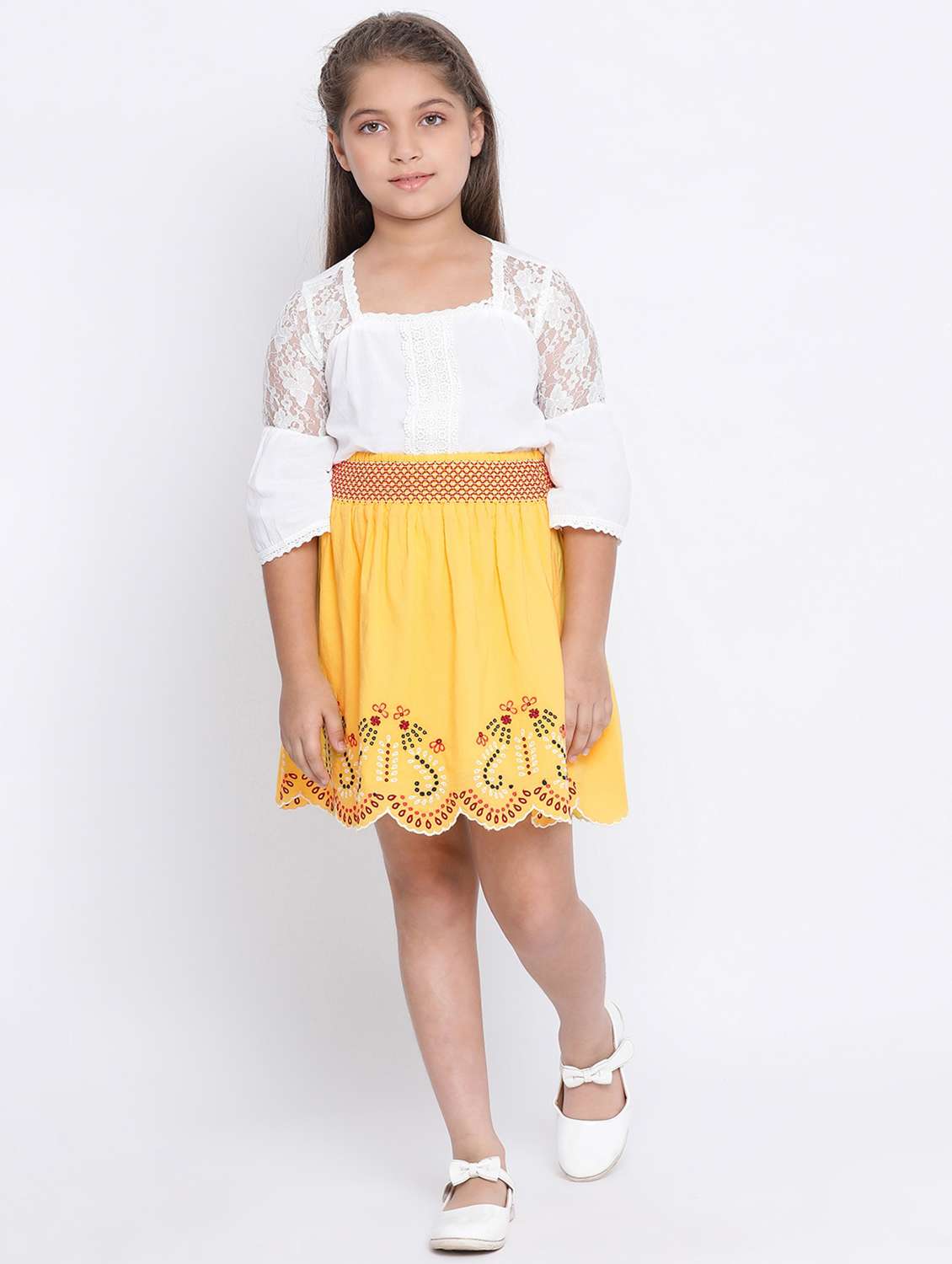 yellow cotton aline skirt - 16507030 -  Standard Image - 3