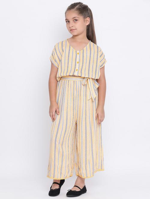 yellow viscose playsuit - 16507037 - Standard Image - 0