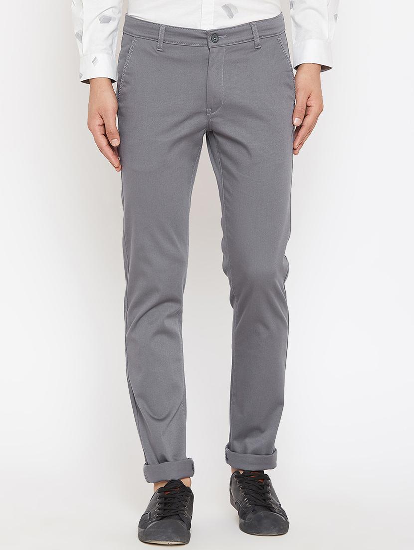 grey solid chinos - 16509394 - Zoom Image - 0