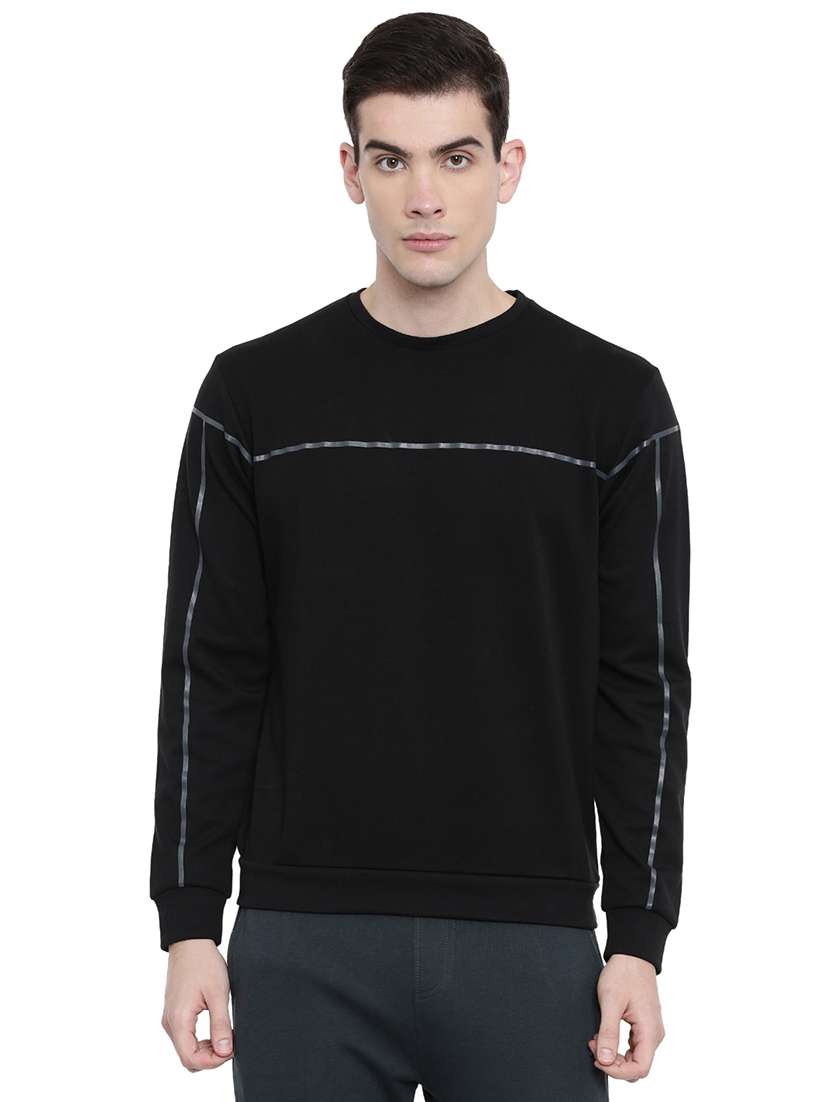 black striped sweatshirt