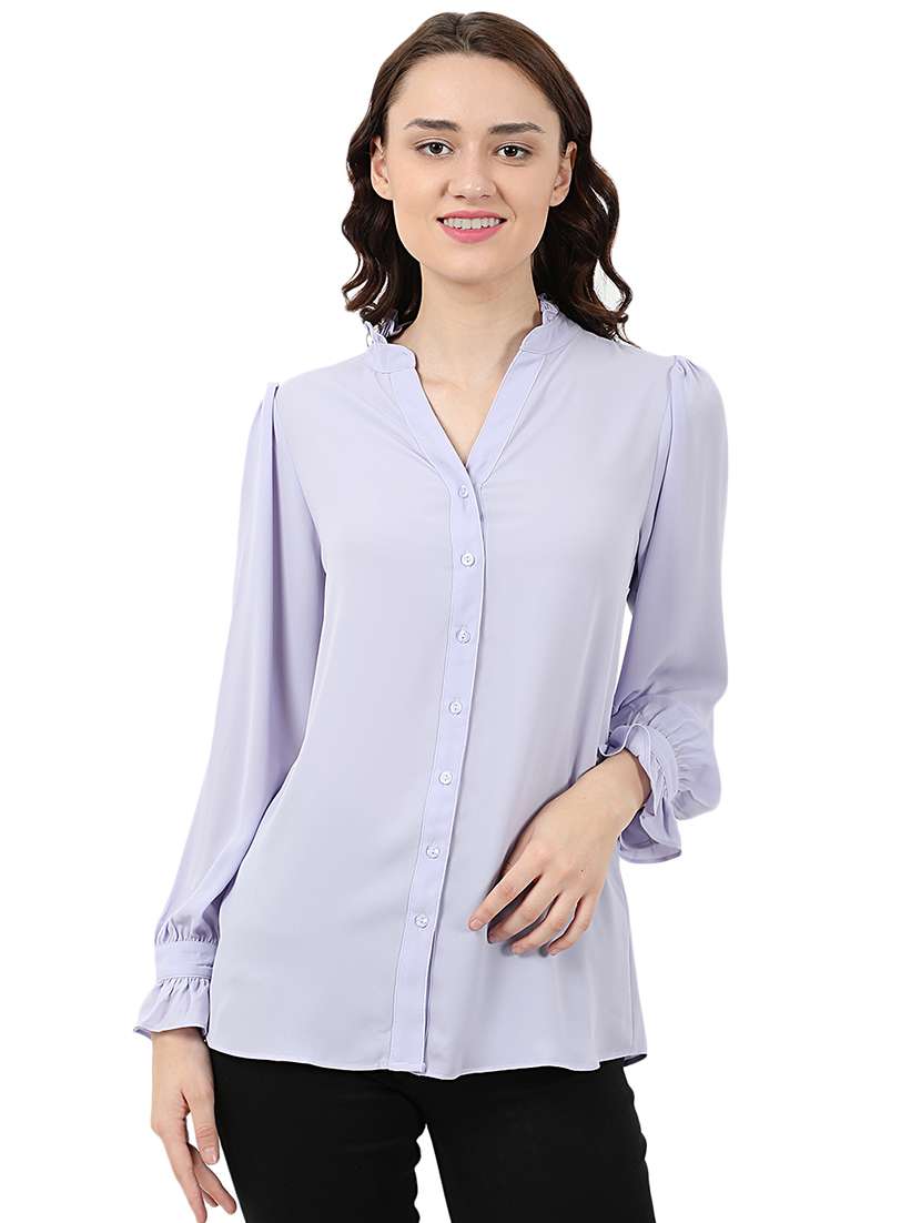 long sleeved solid shirt 