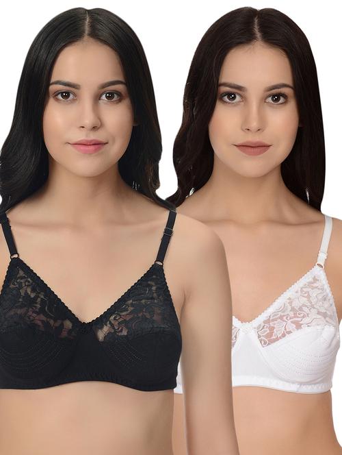 set of 2 floral patch bra - 16516264 - Standard Image - 0