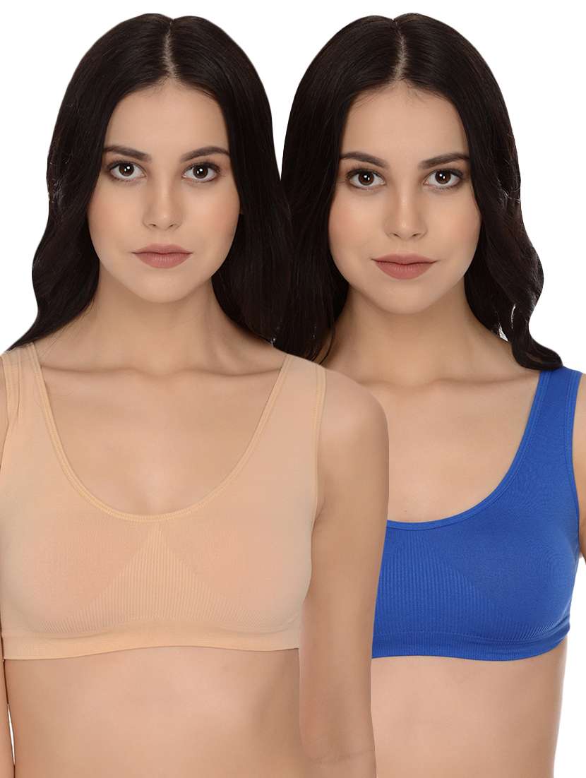 set of 2 solid beginners bra 
