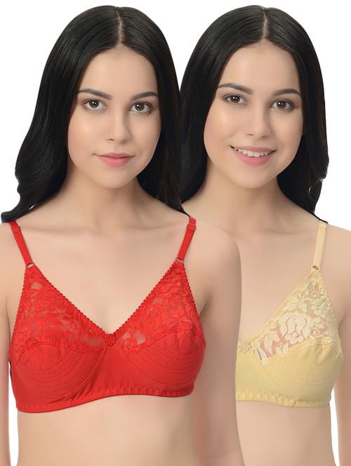 set of 2 floral lace bra - 16516297 - Standard Image - 0