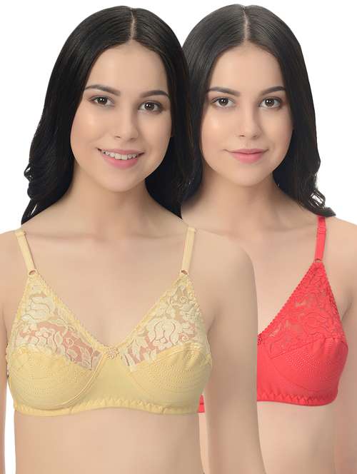 set of 2 floral lace bra - 16516300 -  Standard Image - 0
