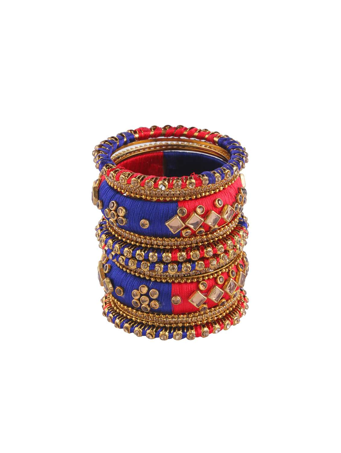 multi colored  gold tone  bangle