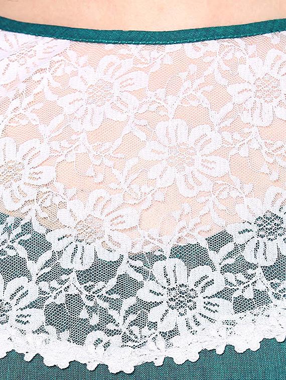 lace detail straight kurta - 16518557 - Standard Image - 3