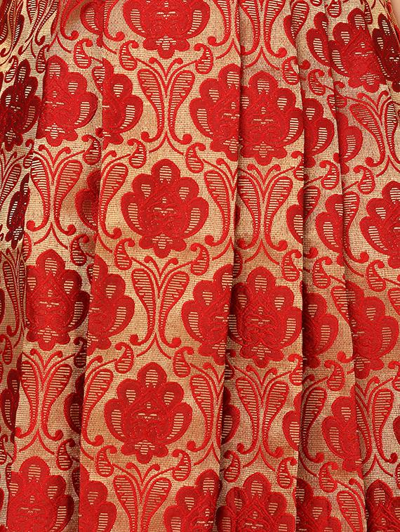 red silk blend suit set - 16519218 - Standard Image - 3