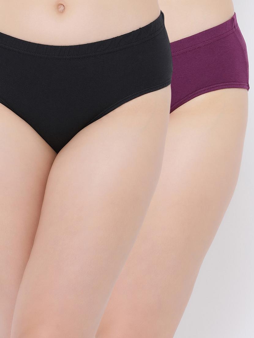 set of 2 mid rise solid hipster panty - 16520120 - Zoom Image - 0