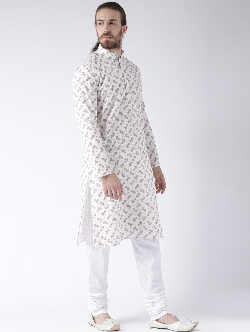 beige linen kurta pyjama set - 16520708 - Standard Image - 3