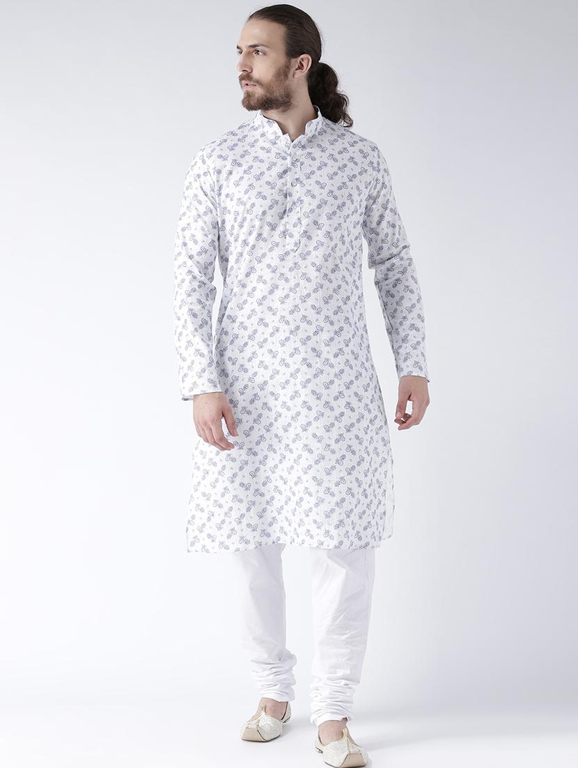 grey linen kurta pyjama set - 16520709 - Zoom Image - 0