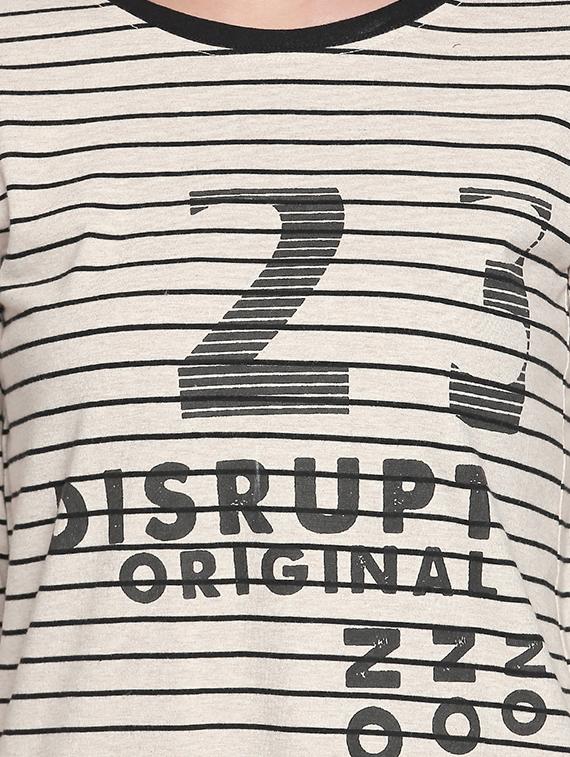 quirky text striped shift dress - 16521254 - Standard Image - 3