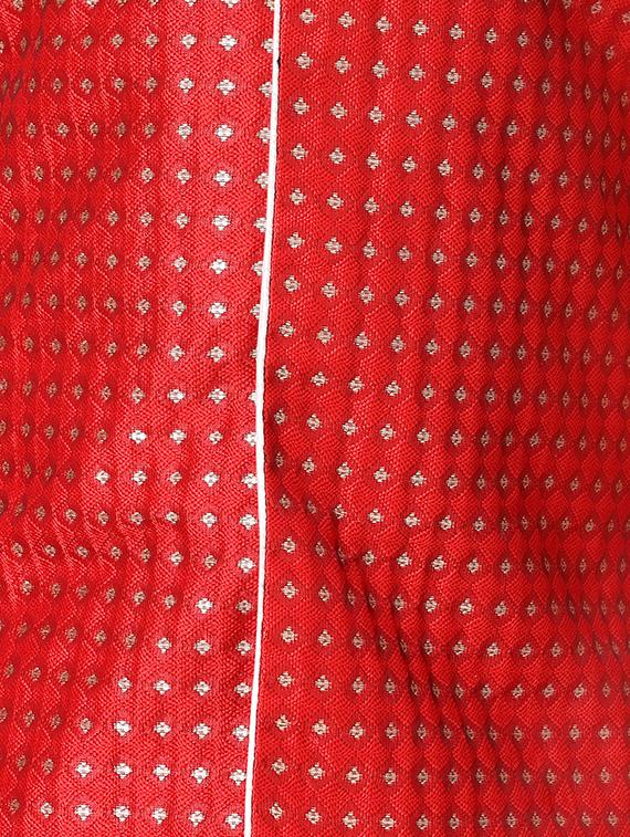 red silk sherwani suit set - 16521349 - Standard Image - 3
