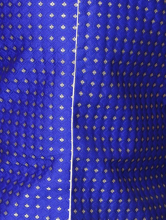 blue silk sherwani suit set - 16521350 - Standard Image - 3