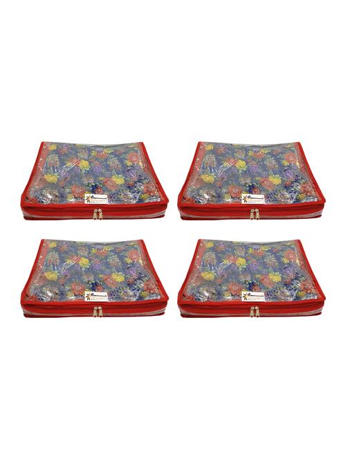 set of 4 red silk utility bag - 16523311 -  Standard Image - 0