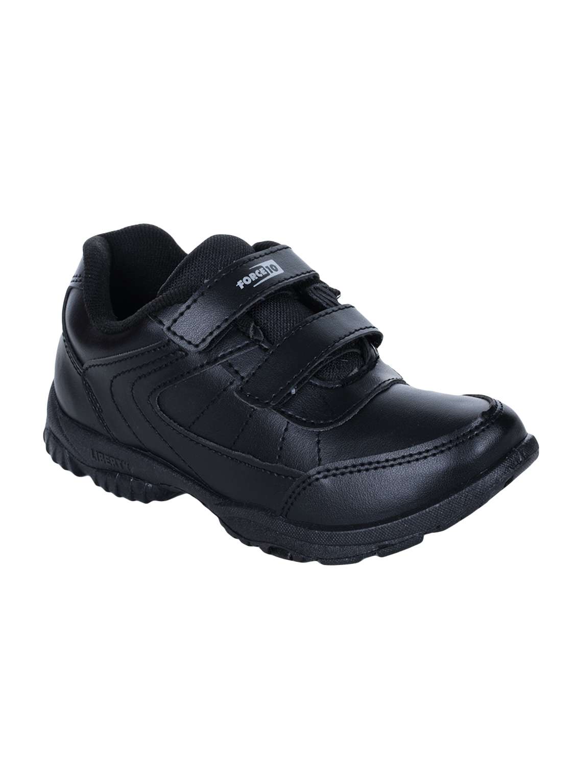 Buy online Liberty Black Leather Slip On Shoes from boys for Women