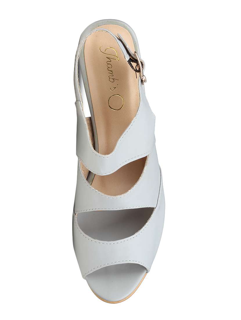 grey back strap sandals - 16525832 -  Standard Image - 3