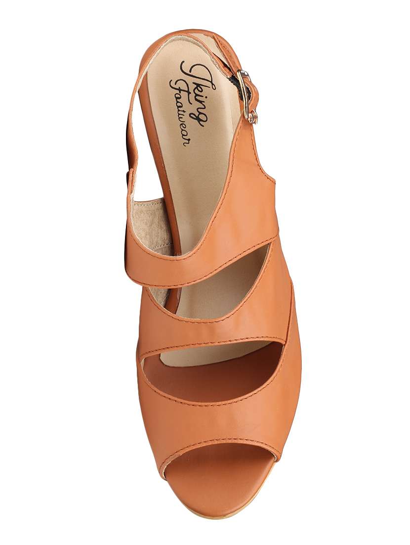 tan back strap sandals - 16525833 -  Standard Image - 3