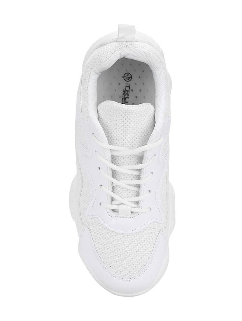 white lace-up sneakers - 16525917 -  Standard Image - 3