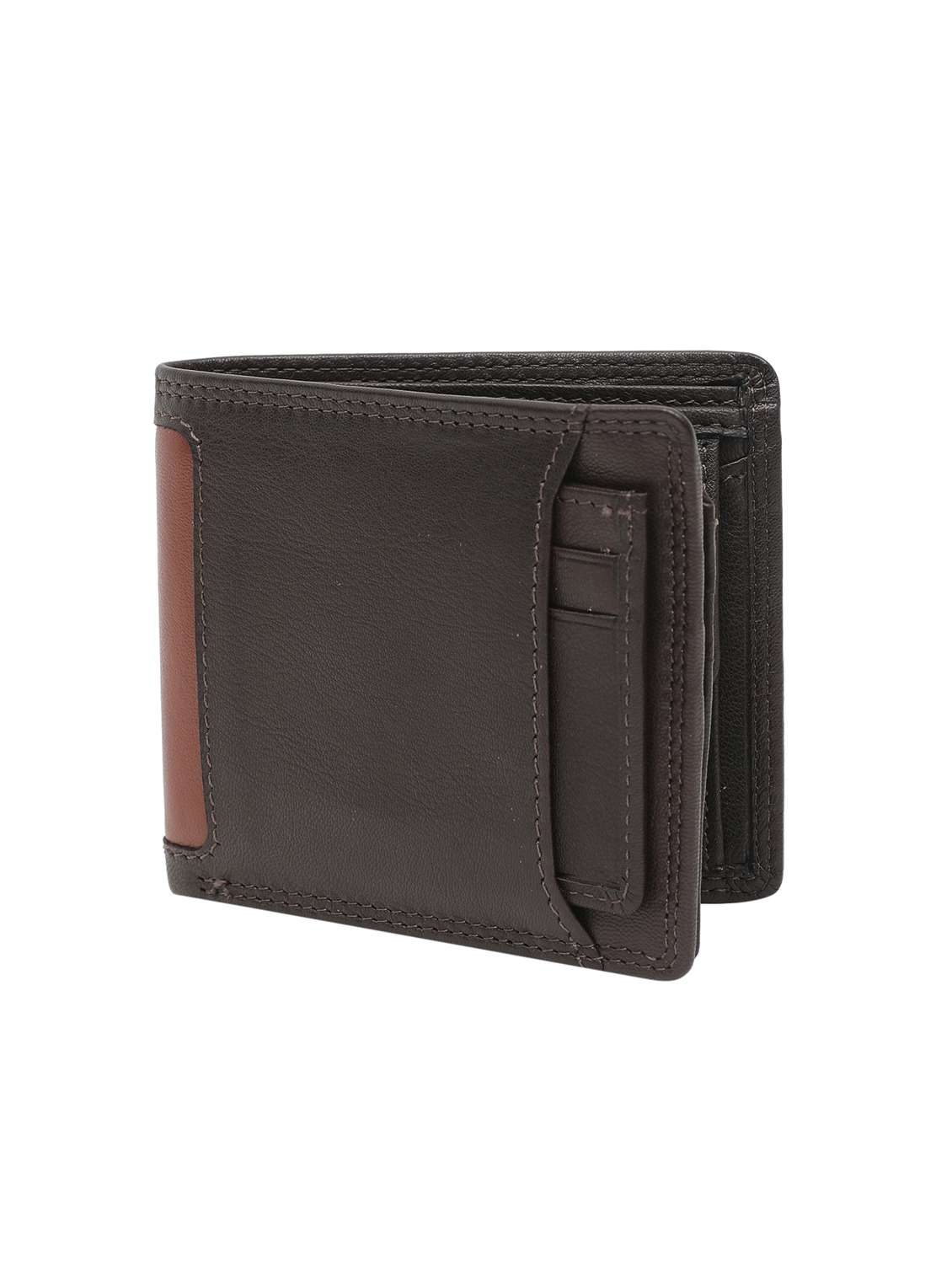 browncognac leather wallet - 16526077 - Standard Image - 3